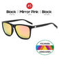 VIVIBEE Lunettes de soleil polarisées carrées de luxe Hommes
